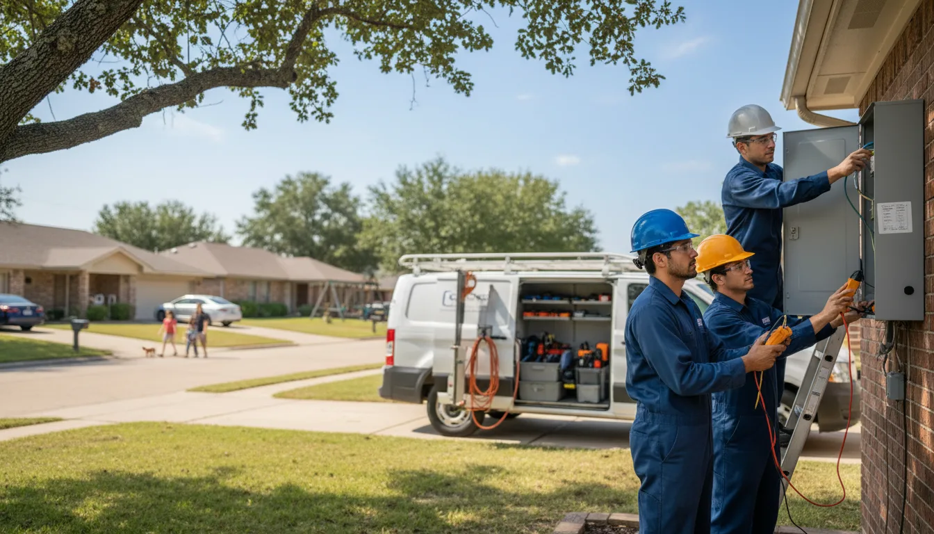 Certified electrician providing emergency electrical services in Champlain, VA